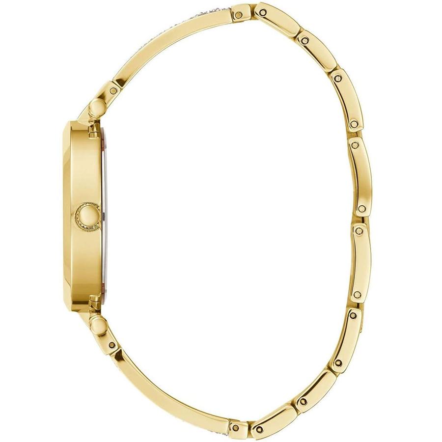 Guess Ladies' Quartz Watch, Stainless Steel Case, Stainless Steel Strap, Quartz Movement, Waterproof, For Daily Gatherings W1288L2