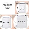 20 Stück Wimpernpflege Aufbewahrungsbeutel mit Kordelzug Wasserdichtes Eva-Kunststoff Reise-Packbeutel Tragbare Kosmetik-Make-up-Tasche