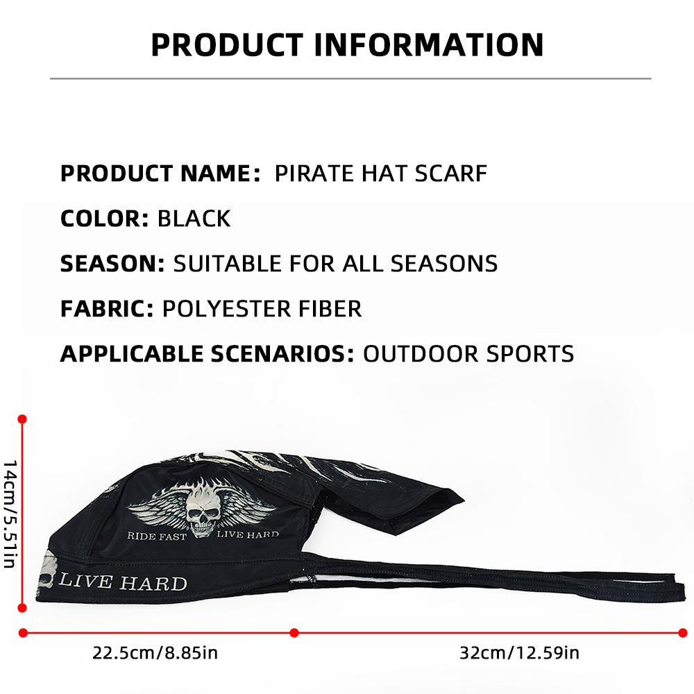 Letnie oddychające czapki motocyklowe Kapelusz piracki Kask motocyklowy Cafe Racer Retro Chusta na głowę Liner kasku rowerowego Szybkoschnące czapki typu beanie Bandana