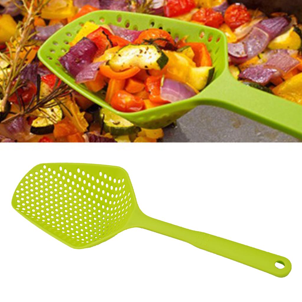 Scoop Colander PP Plastic Integrated Multifunctional Slotted Spoon for Cooking Kitchen Supplies