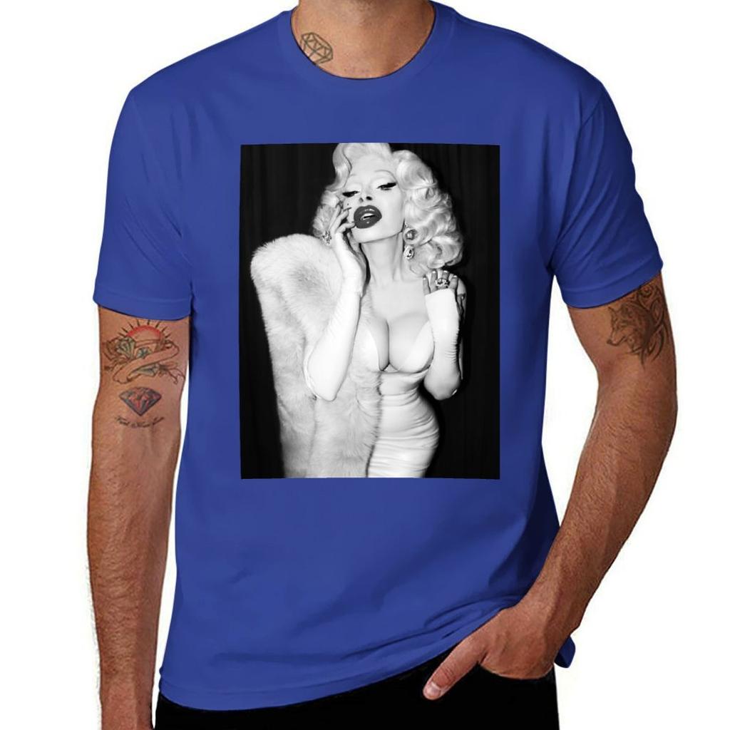 Amanda Lepore - Photo by Josef Jasso T-Shirt sports fans blacks plain black t shirts men
