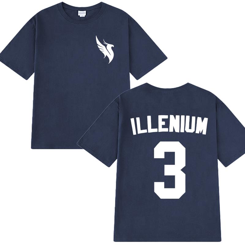 High Quality Illenium Dj Music Double Sided Printed Short Sleeve T-shirts 2025 Men Women Trend Casual T Shirt Unisex Cotton Tops