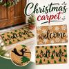 Christmas Coir Doormat, Non- Entry for and Scraping,