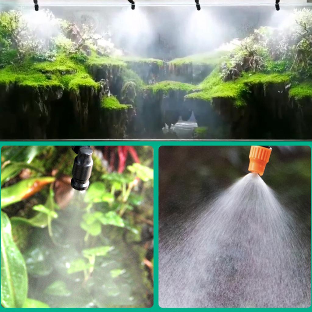 Reptile Fogger Terrariums Humidifier Automatic Rainforest Watering System Spray Kit Intelligent for Greenhouses Plants Snake