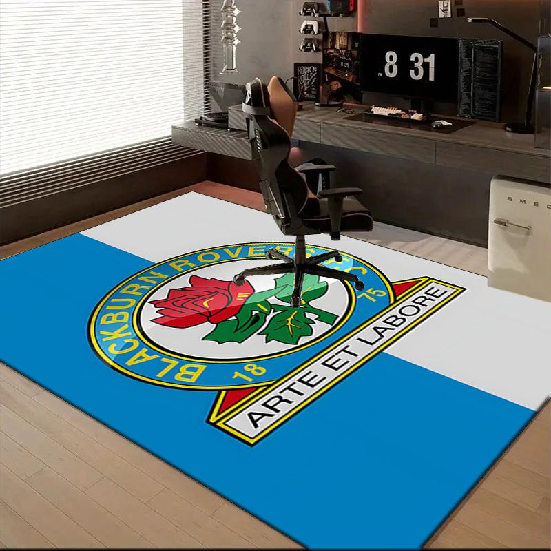 Rovers Crest Football Club Printed Office Carpet Chair Cushion  Entryway Rug, Rugs for Living Room, Bedroom Christmas gifts
