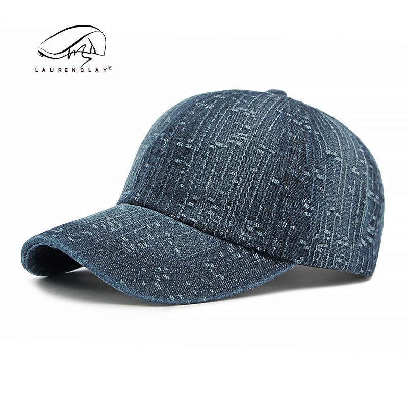 Fashion Autumn and Winter New Washed Denim Baseball Cap Women's Personalized Jacquard Cap Outdoor Sunscreen Visor