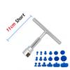 Universal Car Dent Puller Metal T Dent Repair Tool Auto Repair Sheet Metal Kit Slide Hammer Reverse Hammer Glue +18pcs Glue Pull