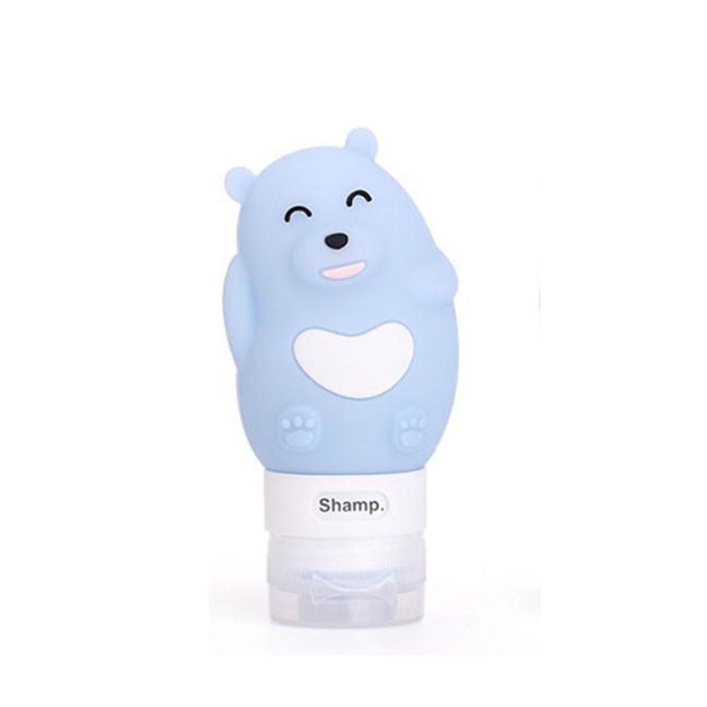 Multicolor Silicone Filling Bottle Cute Shape Travel Packing Empty Bottle