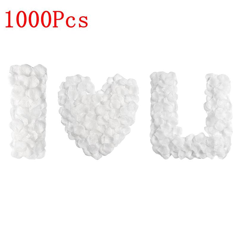 3000/100Pcs 4.5cm Artificial Fake Rose Petals Red Simulation Silk Rose Petal For Valentines Day Wedding Party Romantic Decor