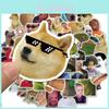 50-teiliges wasserfestes PVC-Aufkleber-Set mit einzigartigen Internet-Promi-Emoticon-Designs
