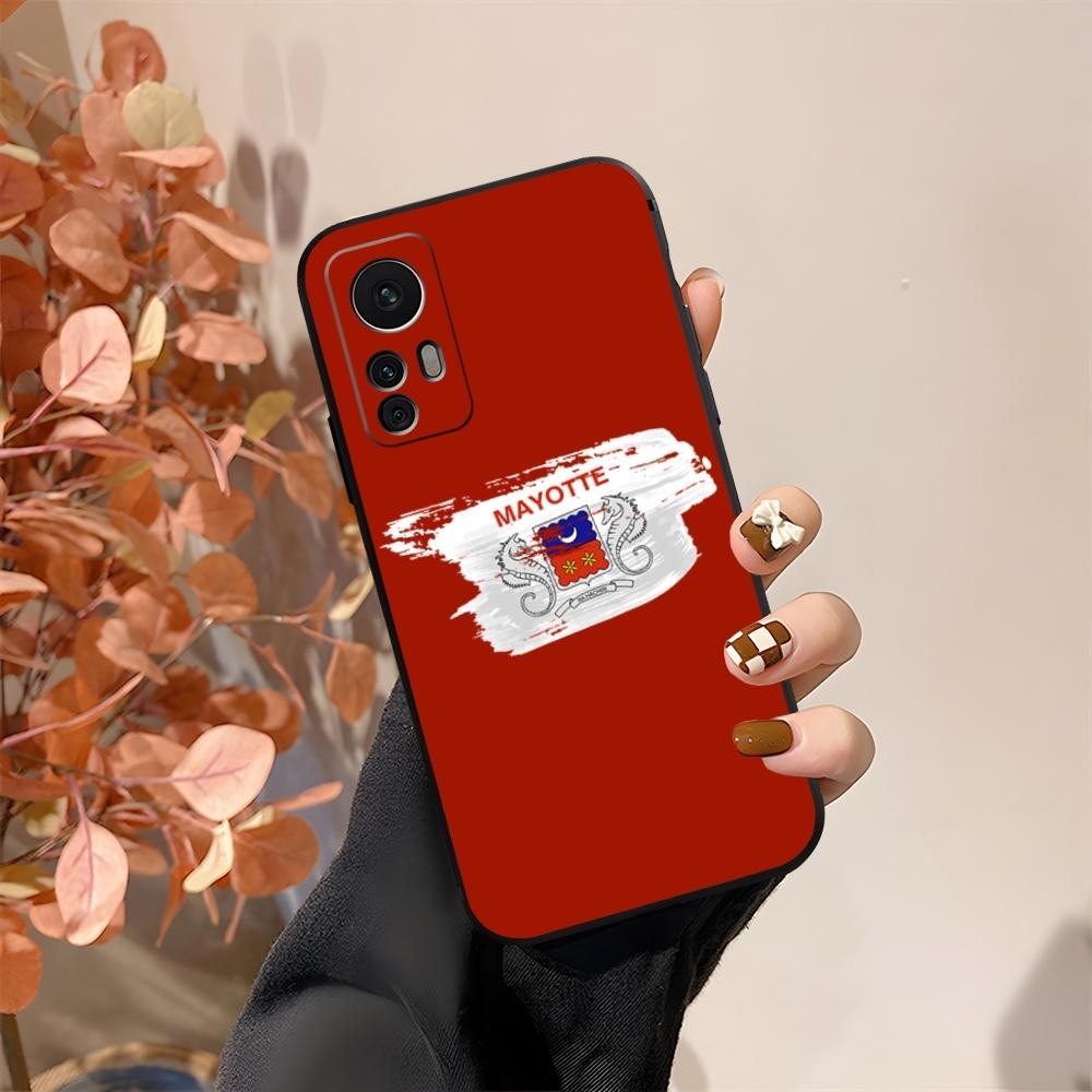 

The Mayotte Flag Phone Case Fundas For Xiaomi 15 14 12 Lite Pro 13 11t POCO X5 M6 M5 X6 X3 F5 F6 Pro Cover Xiaomi 12