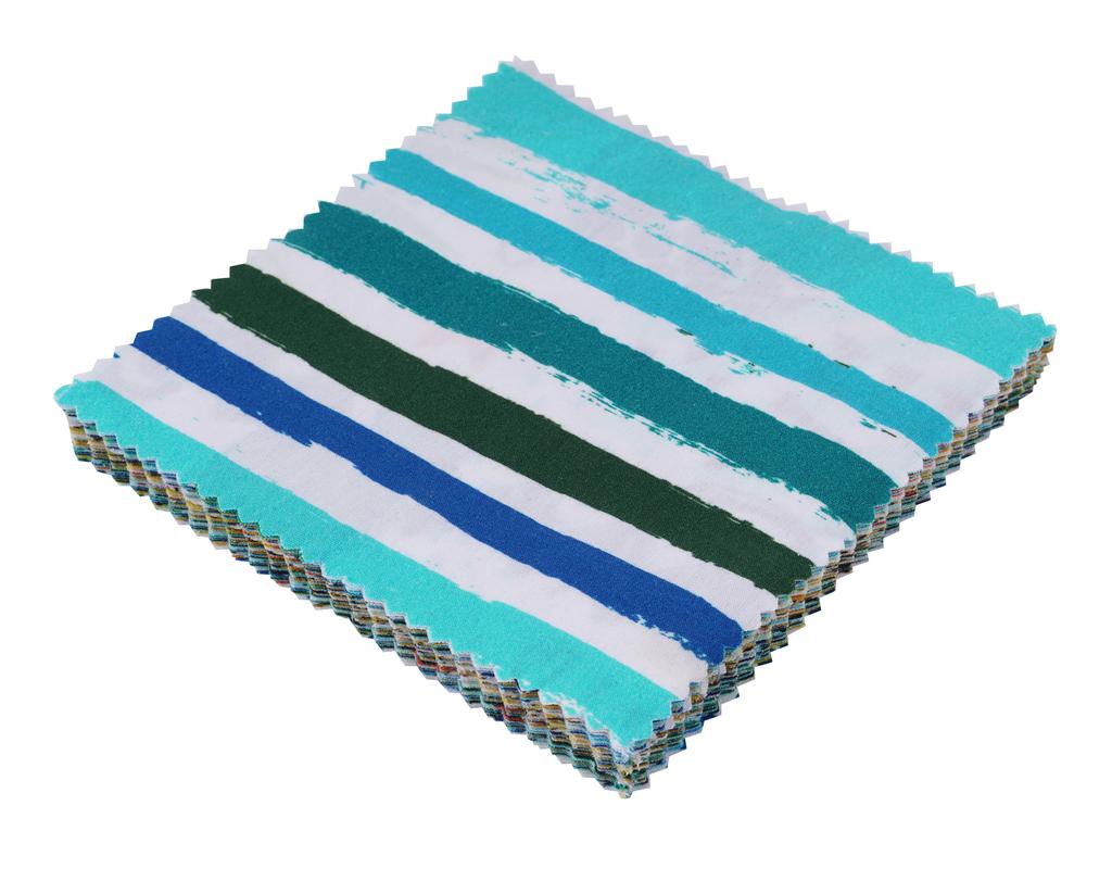 Soimoi Summer Print  Precut 5-inch Cotton  Fabric  Quilting  Squares  Charm Pack DIY Patchwork Sewing Craft-