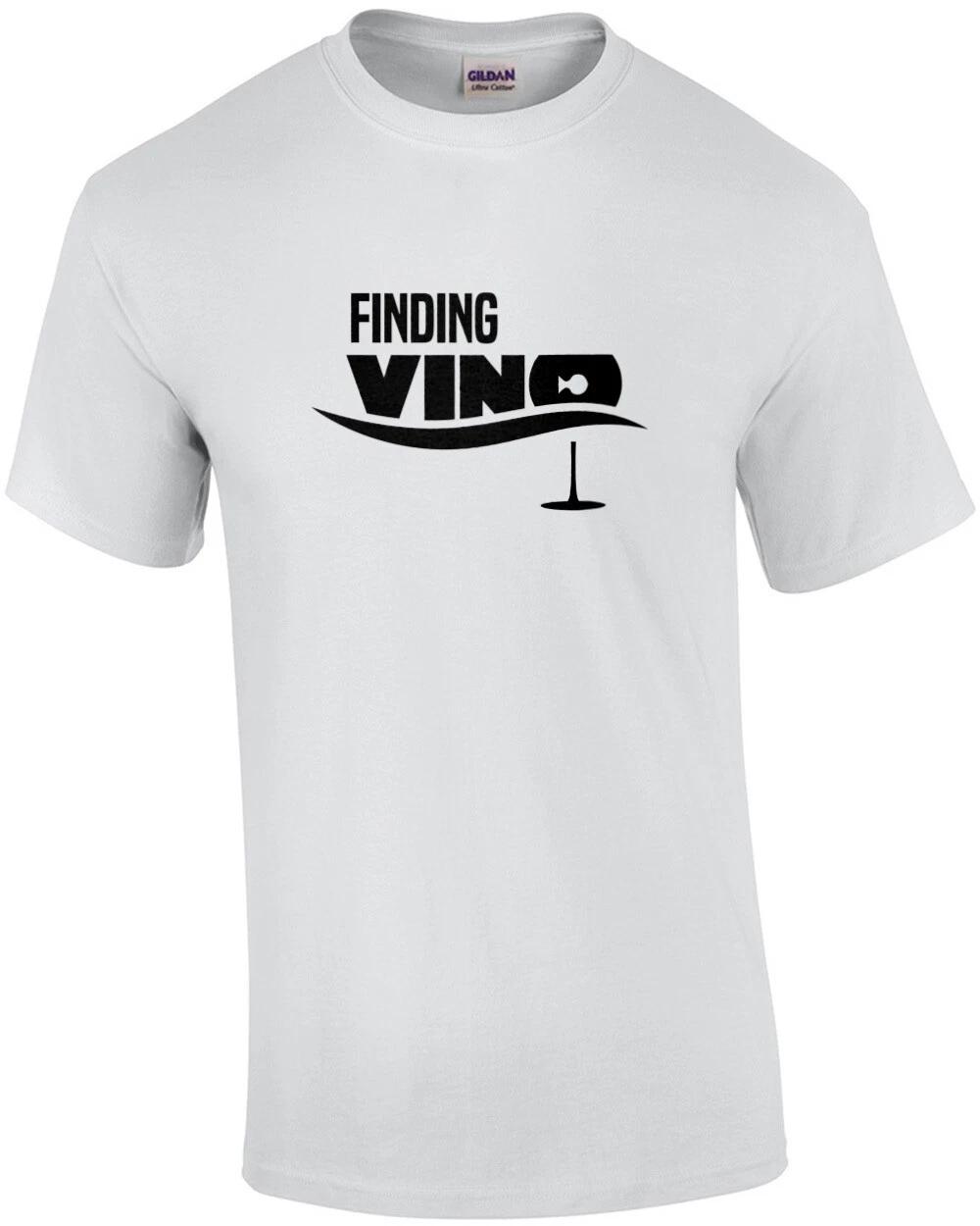 Finding Vino - Funny Wine T-Shirt - Finding Nemo Parody T-Shirt S