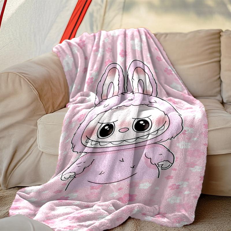 [LABUBU Blanket] Soft Throw Blanket for Bed Sofa, Holiday Gift Blanket for Women Men Family Friend