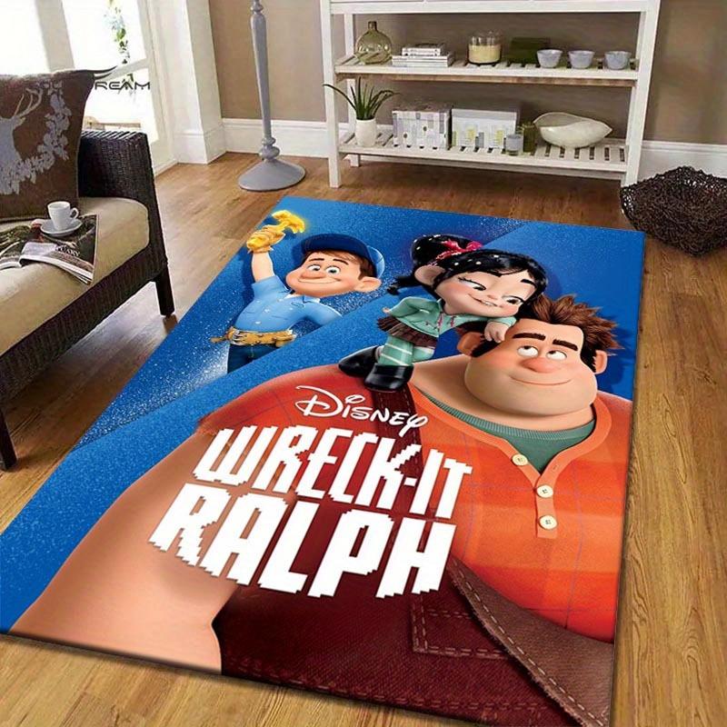 

1pc Wreck-It Ralph Pattern Area Rug Soft Flannel Floor Mat for Living Room, edroom, Kitchen, Sofa Coffee Table Floor Mat, Machine Washable 60cm by 90cm