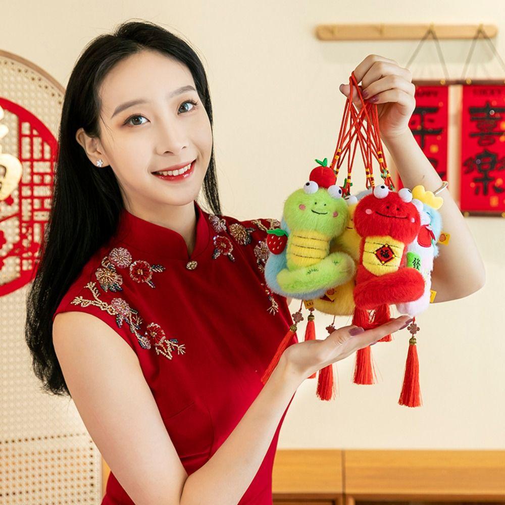 Big Eyes Snake Year Plush Toy Chinese Style Lucky Snake Doll Plushies Children