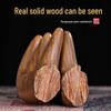Golden Sandalwood Meridian Massage Comb for Hair Therapy and Care