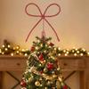 Metal Christmas Tree Topper Glitter Finish Tree Top Decoration  Outdoor Decoration