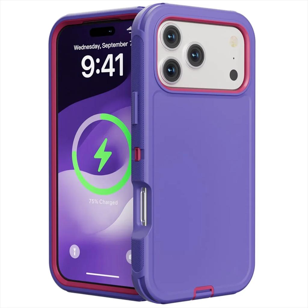 Heavy Armor Military Defender Case For IPhone Air 17 16 15 14 Plus 13 12 11Pro Max Shockproof Ott Armor Box Protect Rugged Cover
