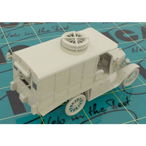 ICM 1/35 Scale Model T Ford 1917 Early Model Ambulance AAFS Plastic Model 35665