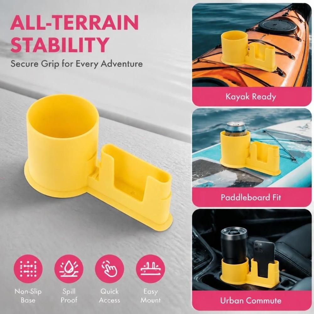 Plastic Kayak Cup Holder Storing Function Stand Up Paddleboard Cup Holder for Fishing