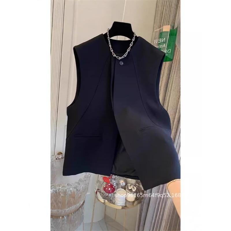 Women S Sleeveless Korean Style Suit Vest Casual Summer