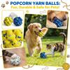 ETPU Popcorn-textured, -resistant, Realistic Yarn Ball For Dogs And Cats A Ball For Teething And Entertainment.