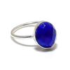 Blue Chalcedony Gemstone 925 Sterling Silver Jewelry Ring Size Adjustable GK-5526