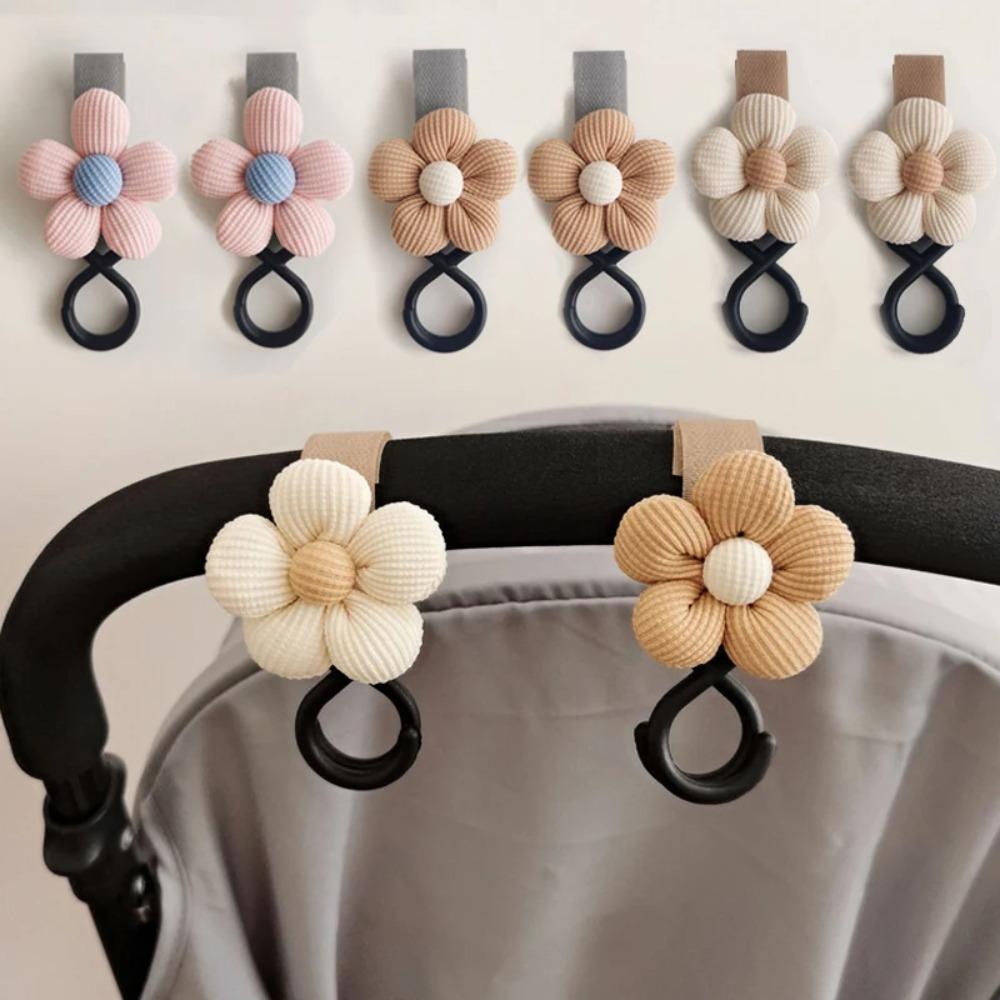 

Sturdy Storage Loop Hook Sweet Flower Infant Supplies Cute Pushchair Hanger Umbrella Hanging