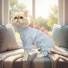 Funny Dinosaur Shape Cat Clothes Warm Hairless Cat Thermal Clothing Comfortable Solid Color Cat Vest Pets Clothing