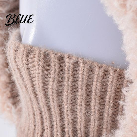 Soft Polyester Winter Thermal Plush Warmer for with Neck Hat Knitted Kids Adults Lined Fleece