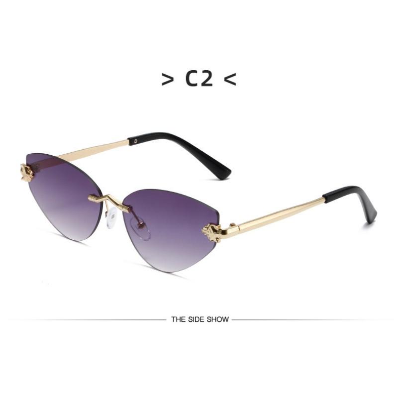 Women's sunglasses, new triangular frameless sunglasses.
