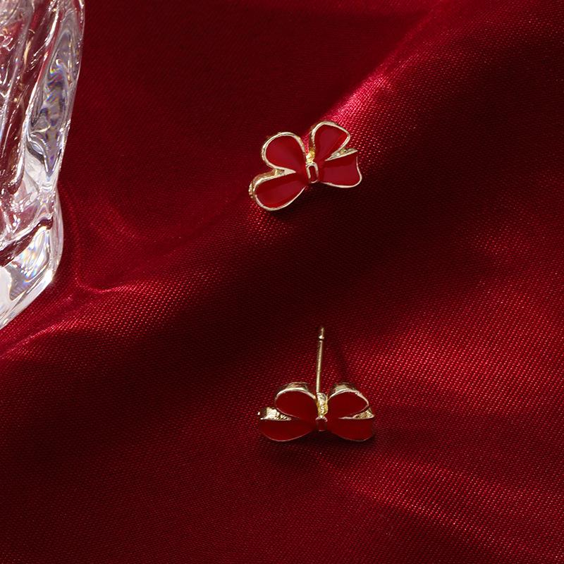 Christmas Santa Snowflake, Candy Cane, Bell, and Elk Earrings with Christmas Hat Design