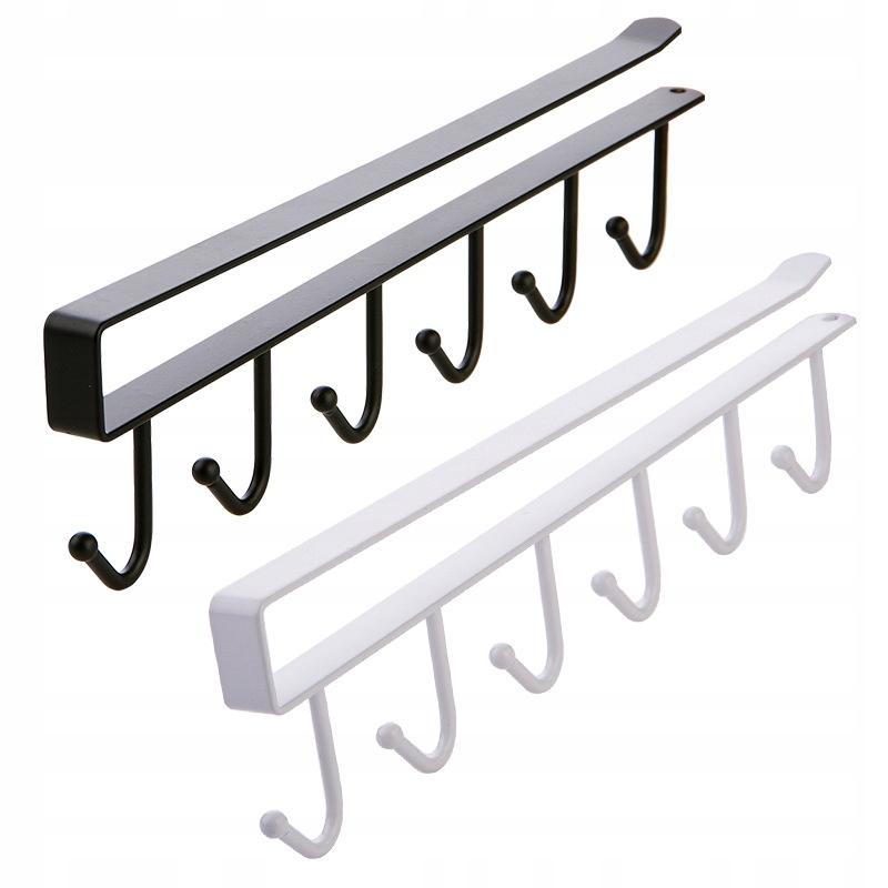 Clothes Cups Hanger Metal Hooks White