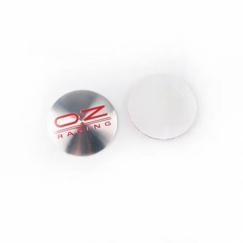 4pcs/lot 55mm OZ Racing Emblem Badge Car Styling Wheel Center Cover Sticker Carbon Fiber Hub Cap Decal For OZ M582