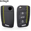 Silicone Key Cover Holder for Skoda Octavia A7 Rapid Kodiaq Fabia Seat Ibiza Leon Ateca for VW POLO Golf 7 Tiguan T-Roc T6 Case