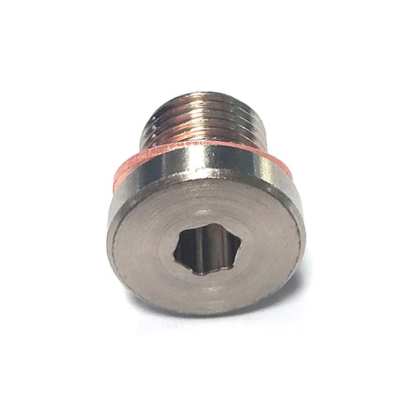 M12 X 1.25 O2 Zuurstof Lambda Sensor Afsluitdop Stopbus Uitlaat Accessoires Met Pakking Automobiel Zeskantige Schroefdraad Onderdelen