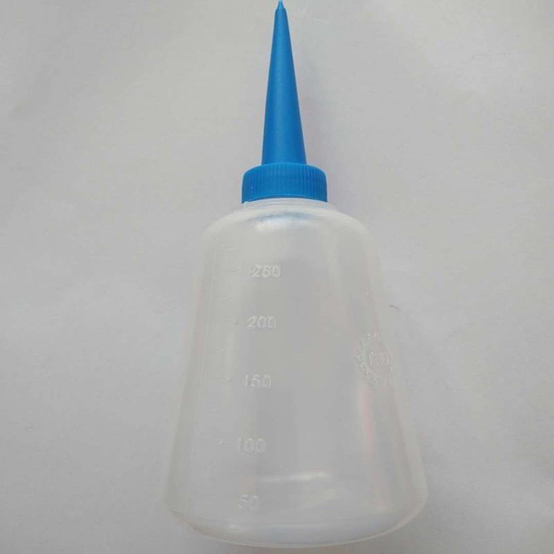 5Pcs 250ml PE Plastic Squeezable Tip Applicator Bottle Refillable Dropper with Needle Tip Caps Oil Bottles