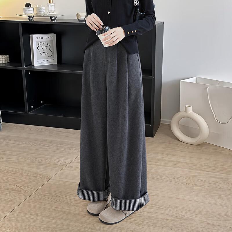 Women's Elastic Waist Wide-Leg Casual Pants