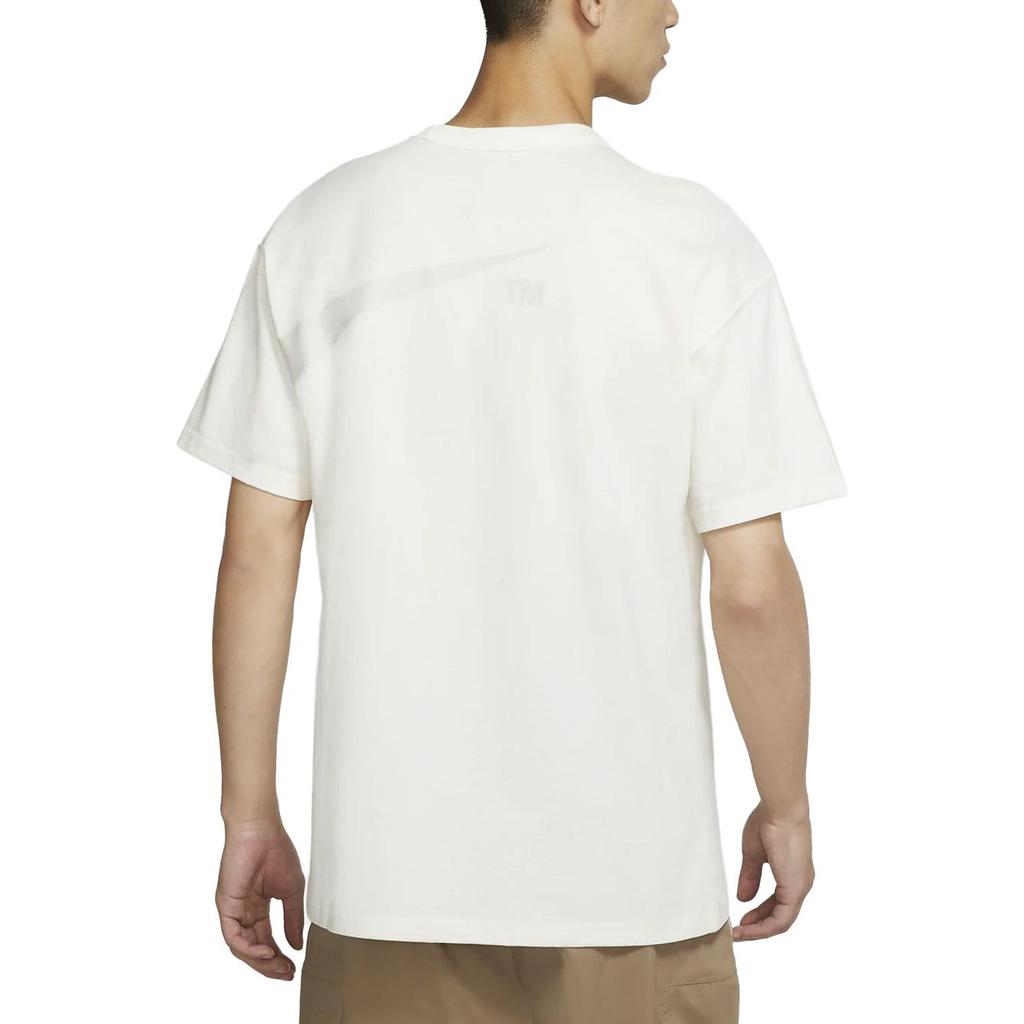 Nike T Shirts Men's White Crew Neck Moderate Straight Fit DO1930-133