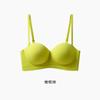 Horizontal line seamless underwear women's shoulder strapless small chest non-slip gathering large steel ring half cup soft support bra cover