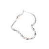 Twisted Line Love Big Earrings Splicing Irregular Exaggerated Ear Buckle Creative Sense Hollow Twist Heart Earrings Women