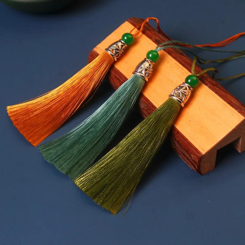 5pcs/Pack 10cm Multicolor Cotton Silk Tassel Cords Brush for Earrings Charm Pendant Tassel Fringe DIY Jewelry Making