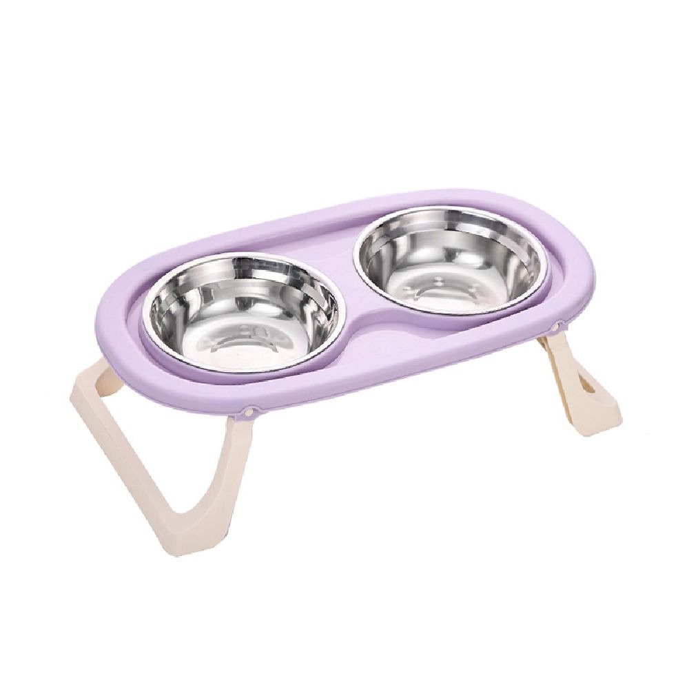 Non-Slip Cat Food Water Bowl Anti-flip Elevated Pet Feeder Bowl Pet Food Dispenser  Dog Accessories