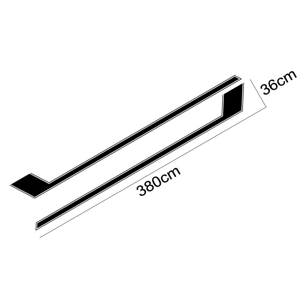 Pickup Door Side Skirt Sticker For Ford F150 Toyota Hilux Dodge RAM Isuzu Dmax Gwm Cannon GMC Sierra Car Decal Auto Accessories