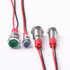 LED Metal Indicator Light 6/8/10/12mm With Wire Waterproof Highlight Signal Light Wire Switch 5V12V24V220V Red Yellow Green