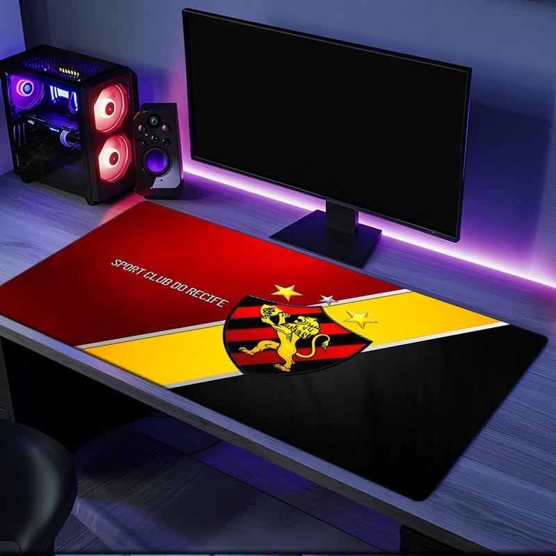 Sport Club Recife Crest mouse pad, rubber base, esports desk mat, mouse pad for gamers and office use, gaming desk , easy to clean mat
