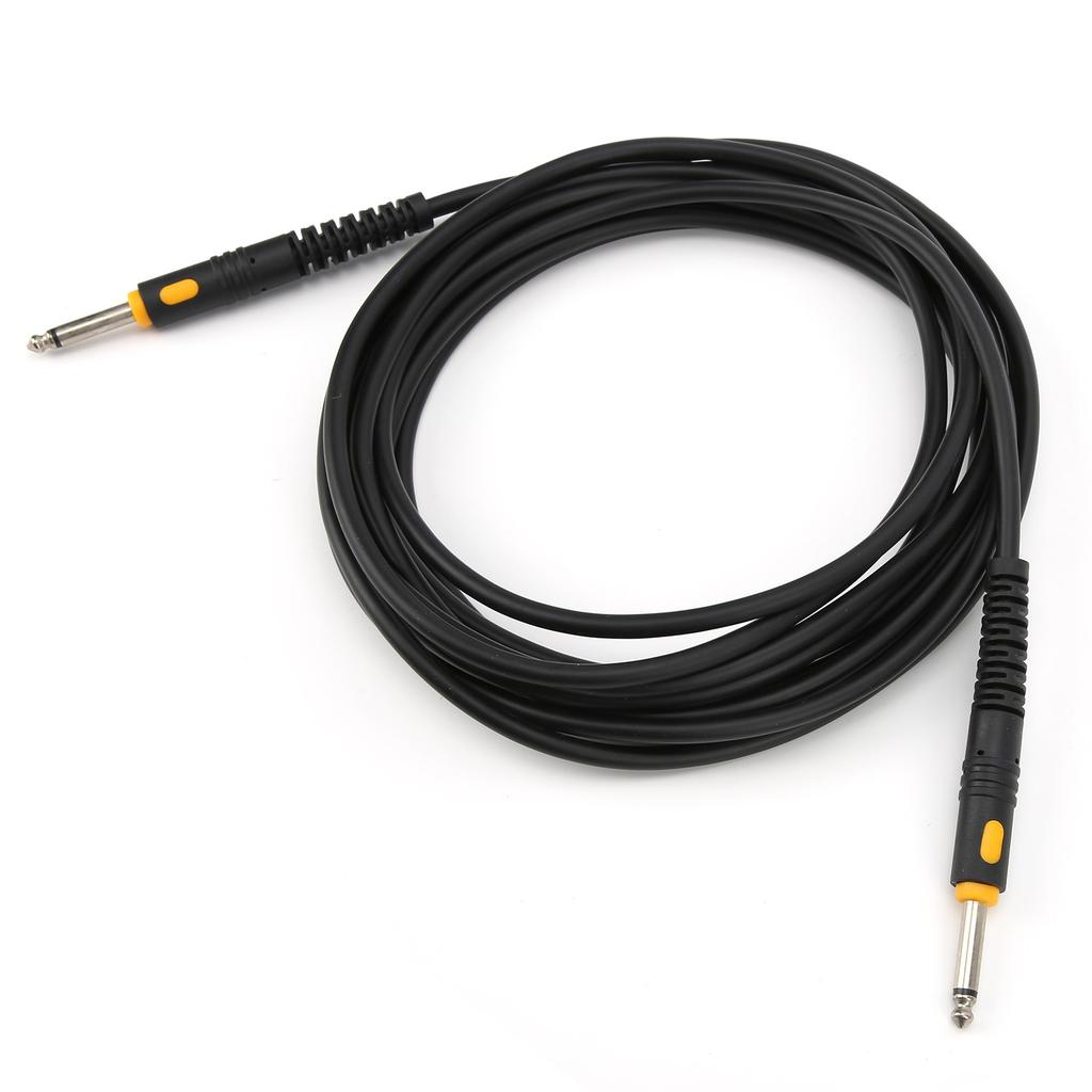 Guitar Cable Black Injection Head Cord Electric Instrument Accessories for Bass Electric Piano6 Meters