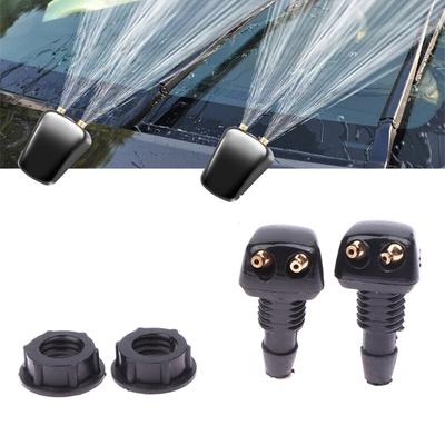 1 Set Car Dual Holes Windshield Washer Nozzle Wiper Water Spray Jet Car Windshield Wiper Washer Spray Nozzle