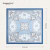 Shanghai Stories Baroque Starry Sky 100% Mulberry Silk Square Scarf